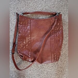 Urban Expressions Brown and Black Accent Tote Interior